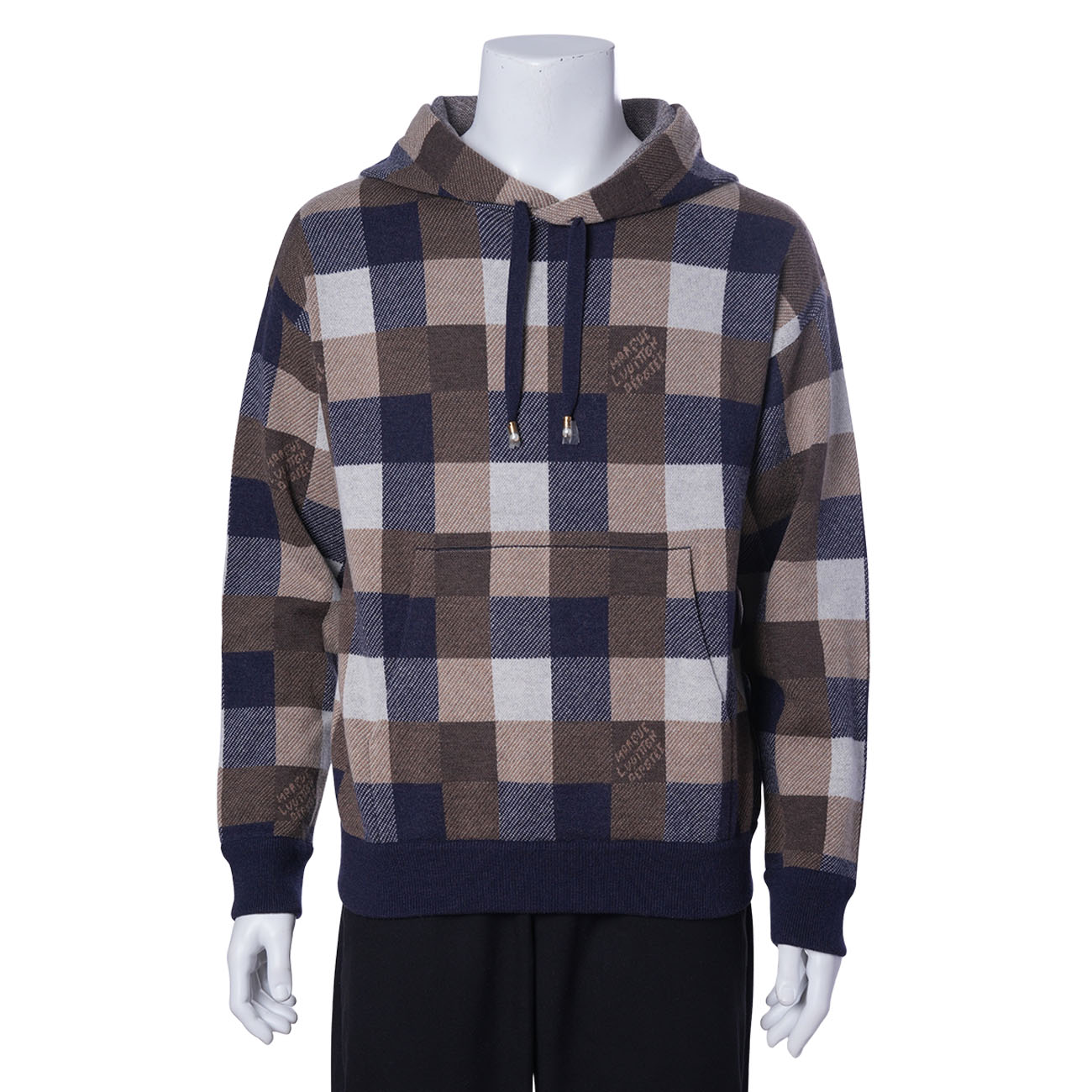 LOUIS VUITTON(USED)루이비통 1AFXJU 체크 후드티 #S0